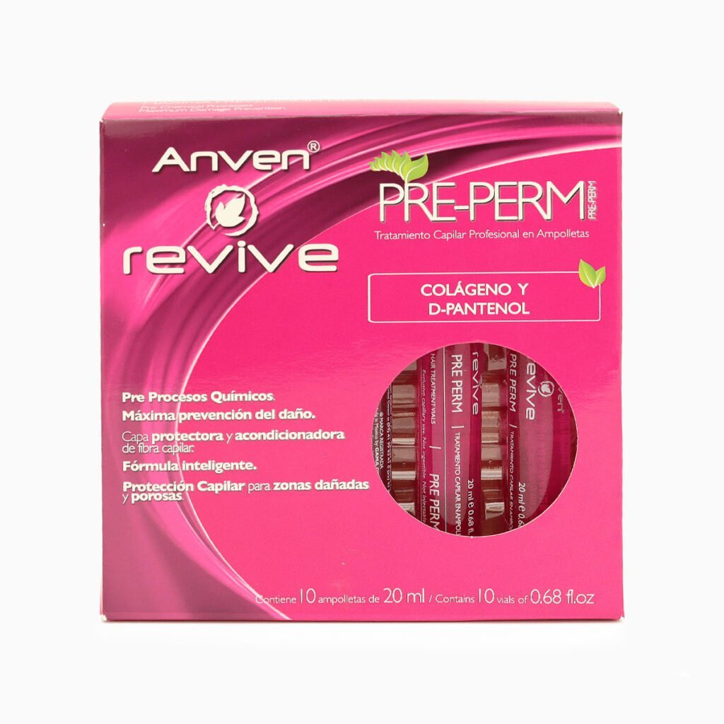 Ampolletas Para Cabello Pre Perm Anven 10 Pz