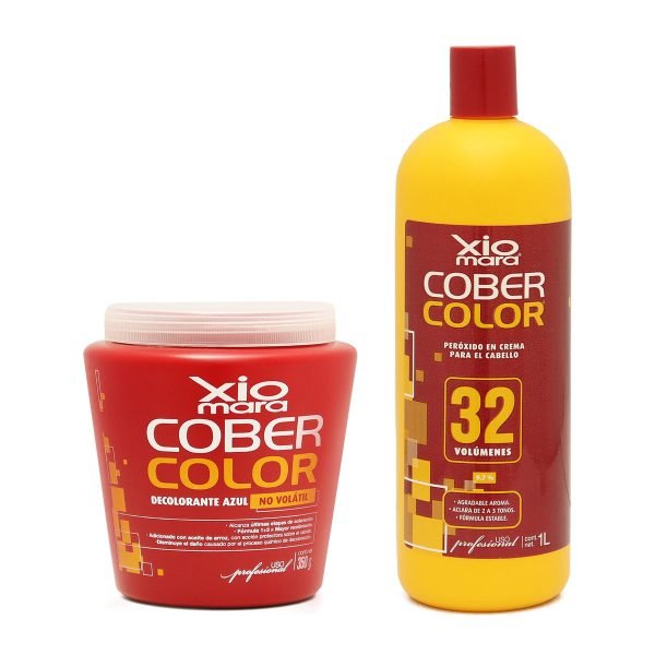 Decolorante para Cabello en Polvo No Volátil + Peróxido Cober Color Xiomara 350 g