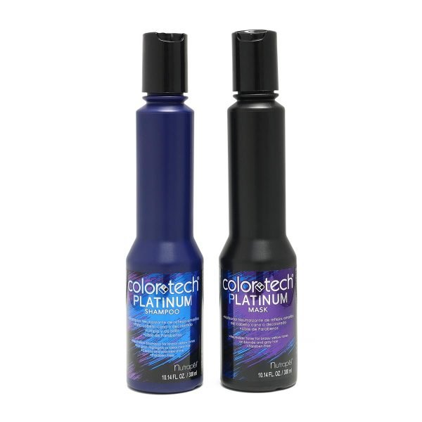 Shampoo y Neutralizante para Cabello Cano Platinum Nutrapel Color Tech