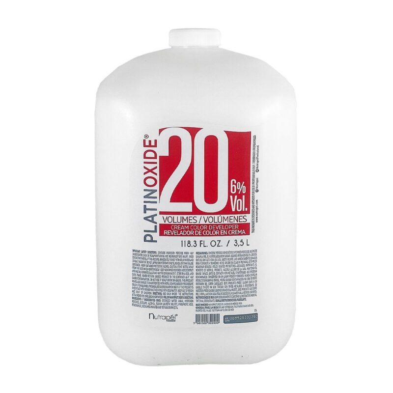 Peróxido para Cabello en Crema Nutrapel Platinoxide 20 Vol 3.5 L