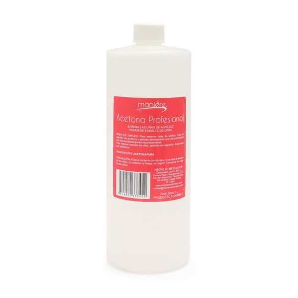 Acetona Pura Profesional Maniere Cosmetics 1 L