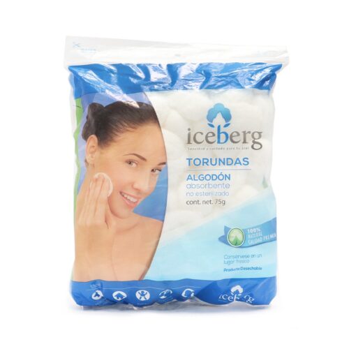 Torundas de Algodón Absorbente Iceberg 75 g