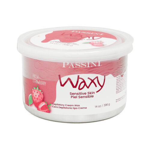 Cera para Epilar de Fresa para Piel Delicada Passini Waxy 396 g