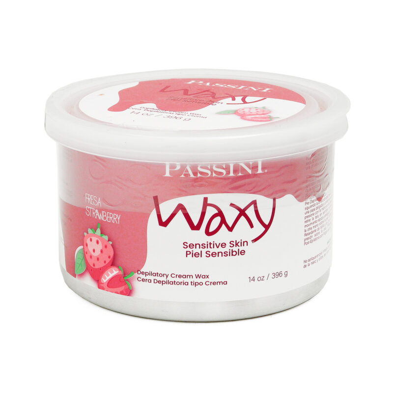 Cera para Epilar de Fresa para Piel Delicada Passini Waxy 396 g