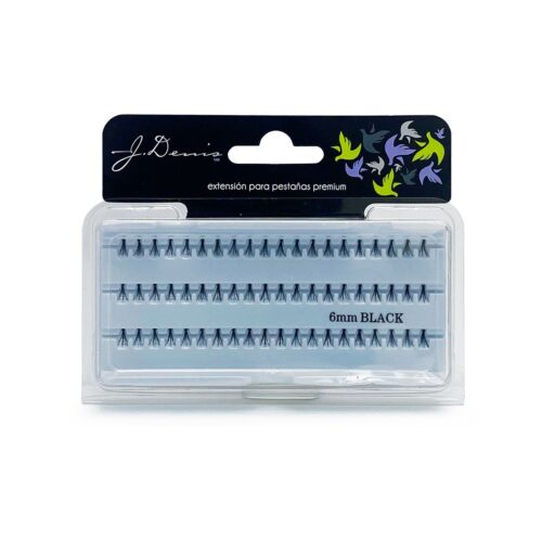 Extensión de Pestañas Premium J. Denis 6 mm 60 pz