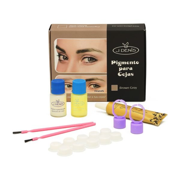 Kit Pigmento para Cejas Brown Gray J. Denis 17 pz