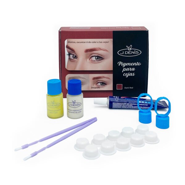 Kit Pigmento para Cejas Dark Red J. Denis