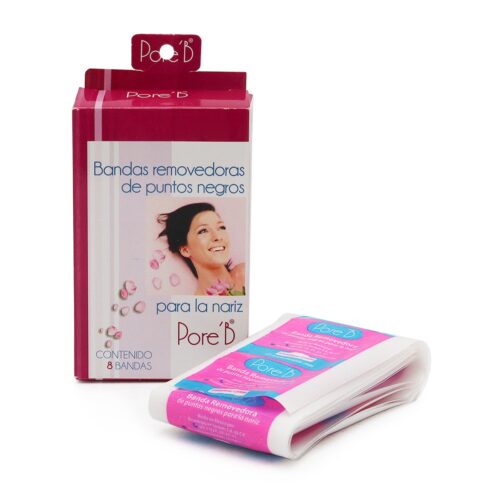 Bandas Removedoras de Puntos Negros Pore'B Rosa 8 pz