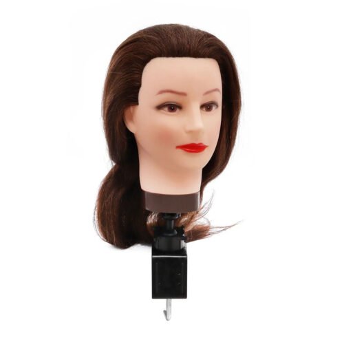 Cabeza de Maniquí para Peinar Natural Largo Lobo