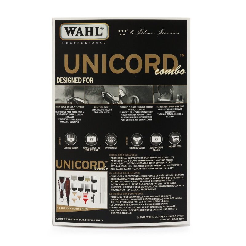 Máquina para Cortar Cabello con Pulidora Unicord Combo Wahl