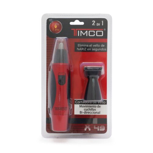Recortadora de Vello Nasal Bi-Direccional Timco 2 en 1