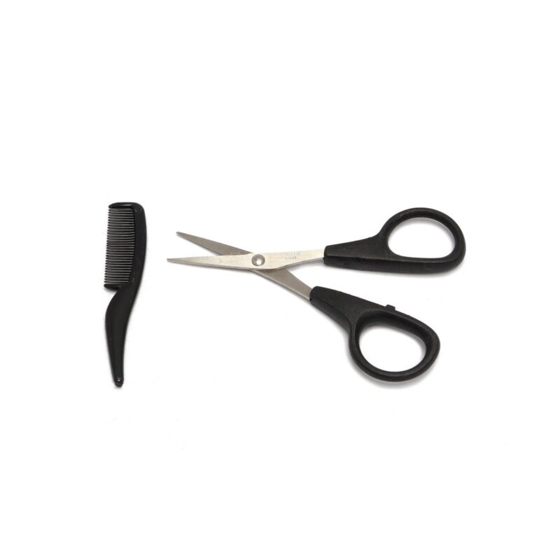 Tijera para Barba o Bigote con Peine Peniel Cosmetics 2 pz