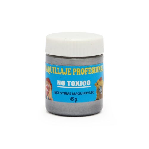 Maquillaje Profesional Plateado Industrias Maquipayaso 45 g