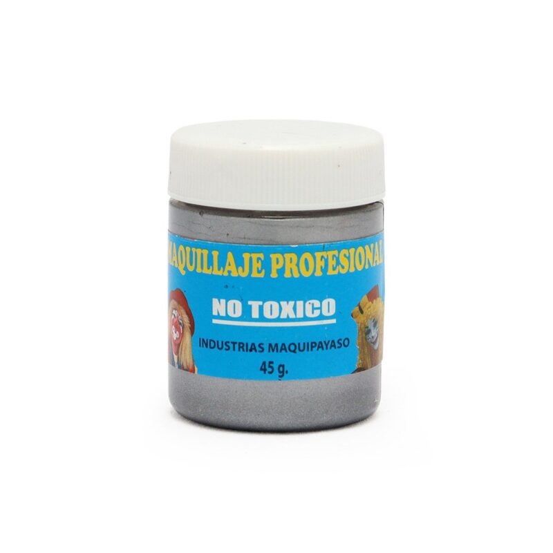 Maquillaje Profesional Plateado Industrias Maquipayaso 45 g