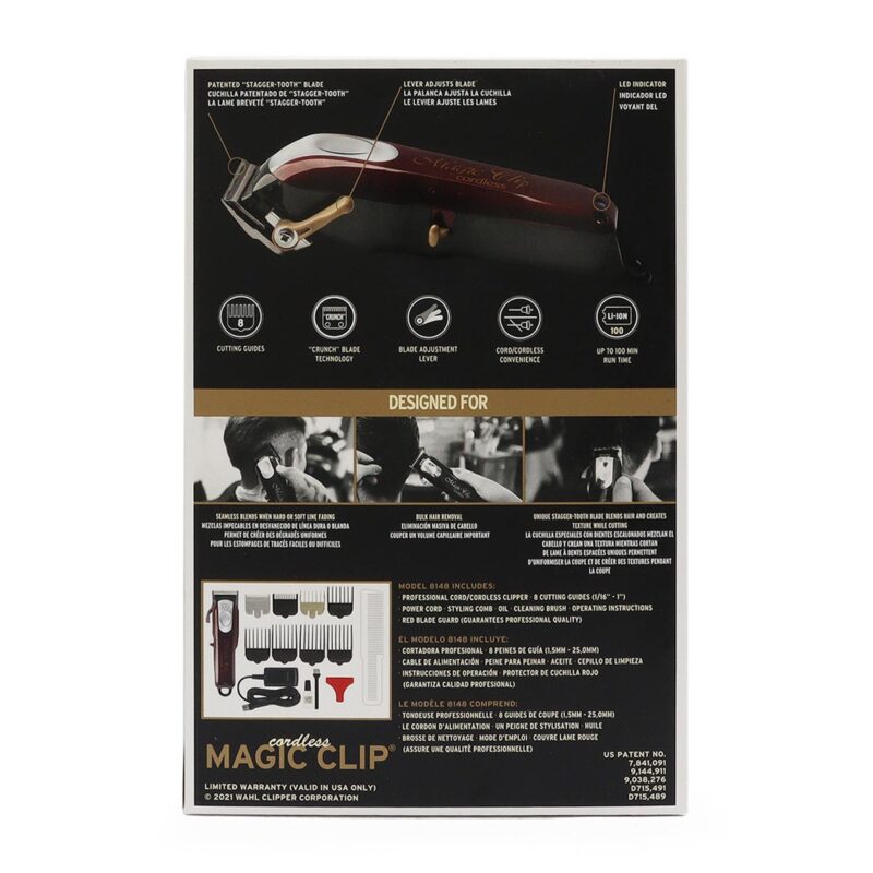 Maquina para Cortar Cabello Magic Clip Cordless Wahl - Imagen 2