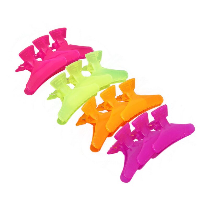 Pinza para Cabello Mariposa Plásticos Mopi 12 pz