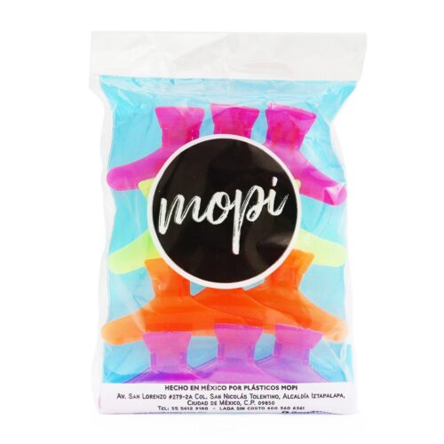 Pinza para Cabello Mariposa Plásticos Mopi 12 pz