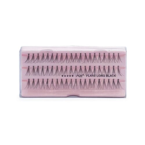 Pestañas Postizas 3x3 Flare Long Black Ari 60 pz