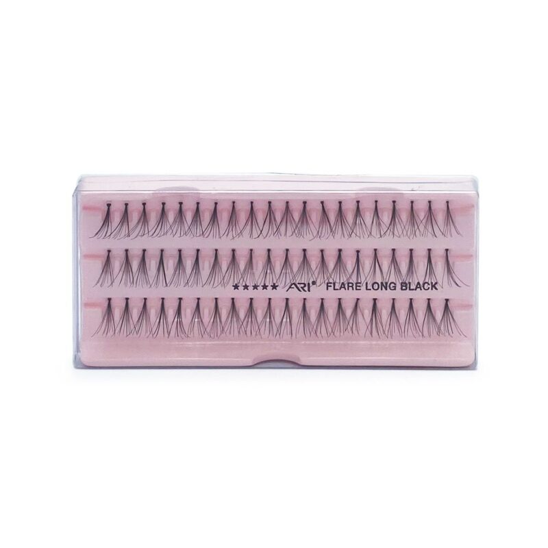 Pestañas Postizas 3x3 Flare Long Black Ari 60 pz