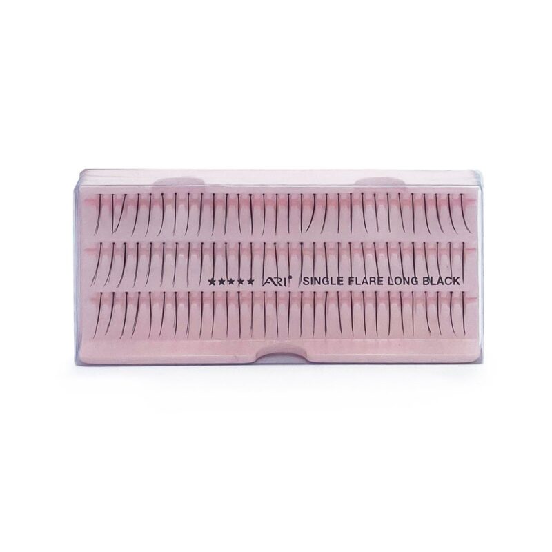 Pestañas Postizas 1x1 Single Flare Long Black Ari 60 pz