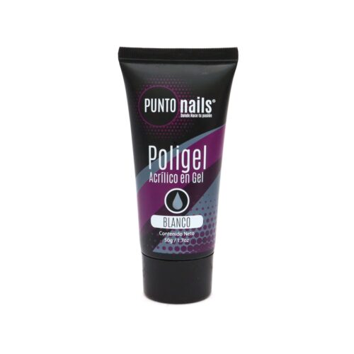 Polygel para Uñas en Acrílico Gel Blanco Punto Nails 50 g