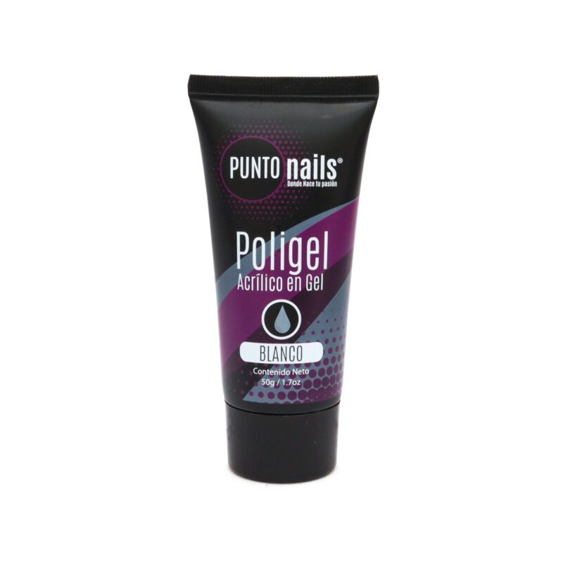 Polygel para Uñas en Acrílico Gel Blanco Punto Nails 50 g