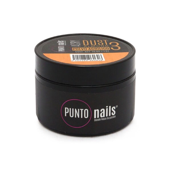 Acrílico para Uñas en Polvo Almond 3 Punto Nails Dust 28 g