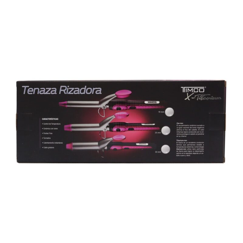 Tenaza para Cabello Rizadora X-Titanium 19 mm Timco