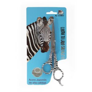 Tijera para Cortar Cabello Zebra Lobo Salvaje