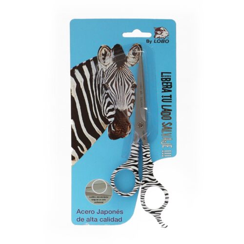 Tijera para Cortar Cabello Zebra Lobo Salvaje