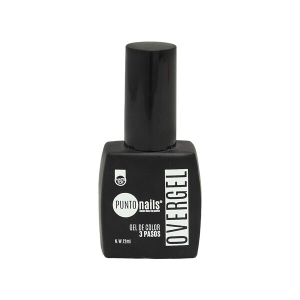 Gel de Uñas Color 3 Pasos Matte Top Punto Nails Overgel 12 ml