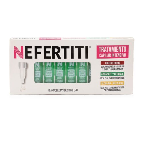 Ampolletas para Cabello Aguacate y Cítricos Nefertiti 10 Ampolletas