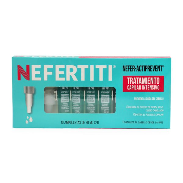 Ampolletas para Cabello Intensivo Nefertiti Actiprevent 10 pz/20ml