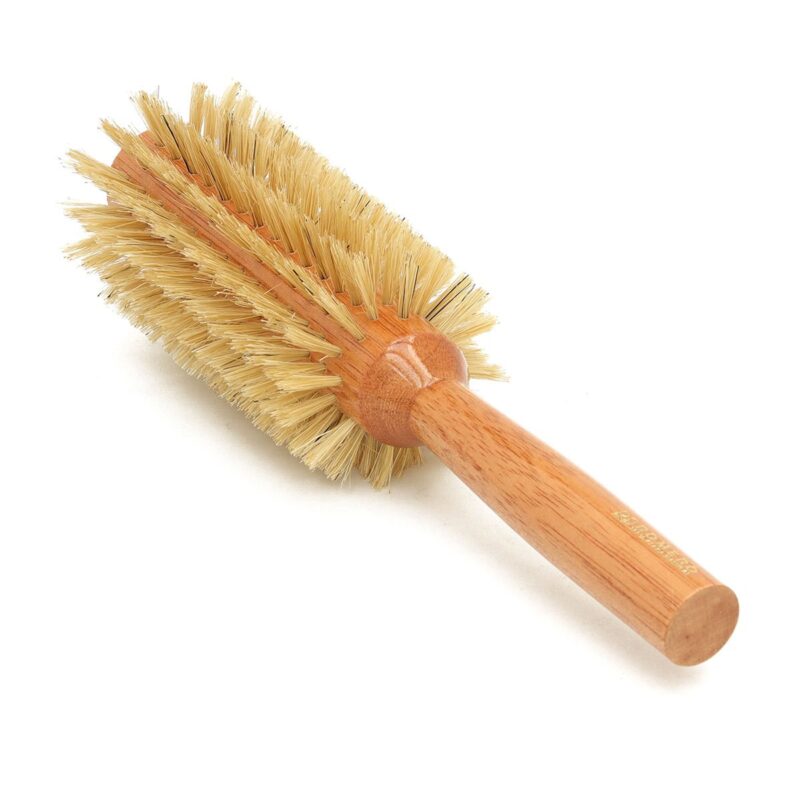 Cepillo para Cabello Redondo Grande Cerdas Naturales Romero
