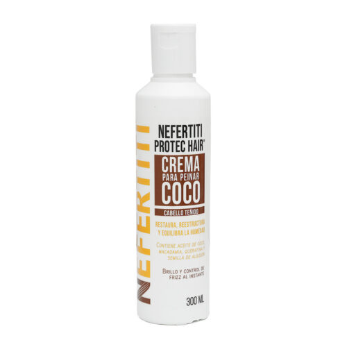 Crema para Peinar Cabello Teñido Coco Nefertiti Protect Hair 300 ml