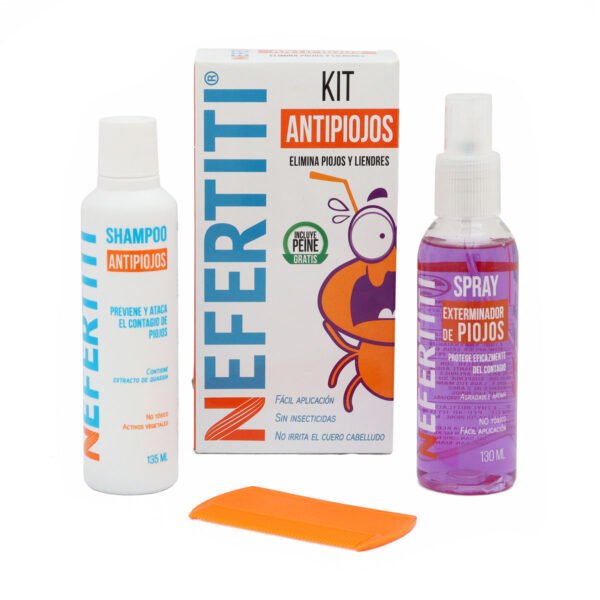 Tratamiento para Piojos en Kit Nefertiti Antipiojos 3 pz