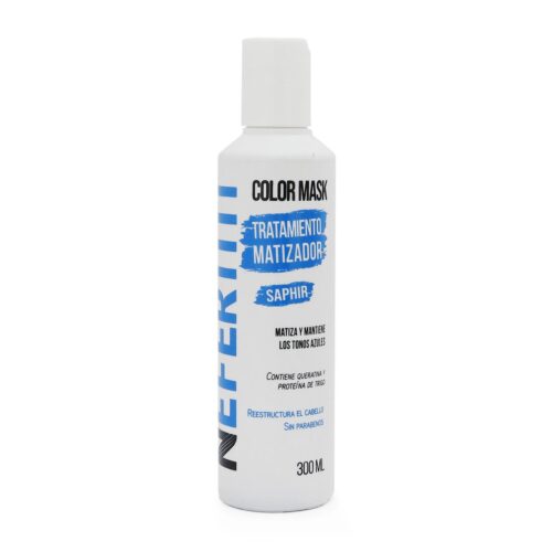 Tratamiento Capilar Matizador Saphir Azul Nefertiti Color Mask 300 ml