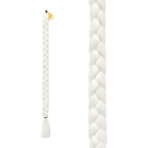 Trenza para Cabello Sintético Gruesa Blanca Ari