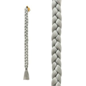 Trenza para Cabello Sintético Gruesa Gris Plata Ari