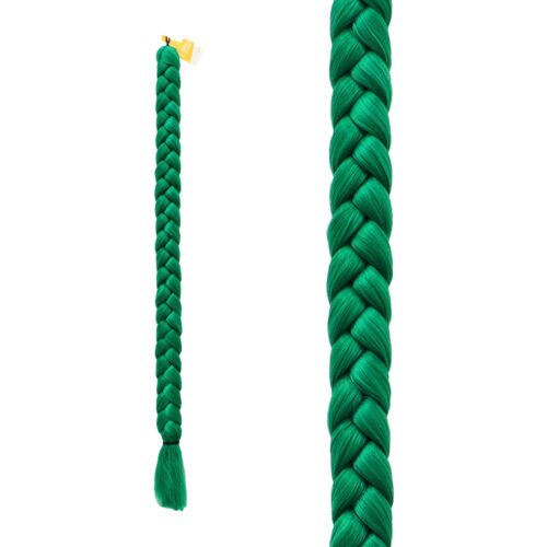 Trenza para Cabello Sintético Gruesa Verde Bandera Ari