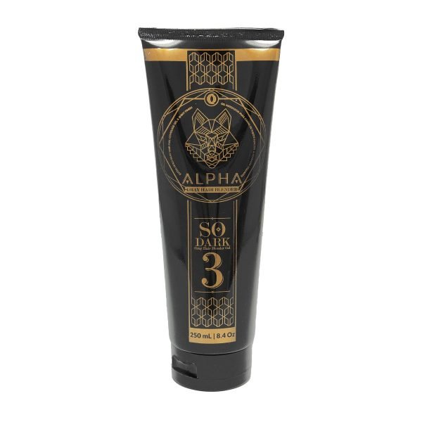 Gel para Cabello Matizador Negro So Dark 3 Alpha Ouro 250 ml