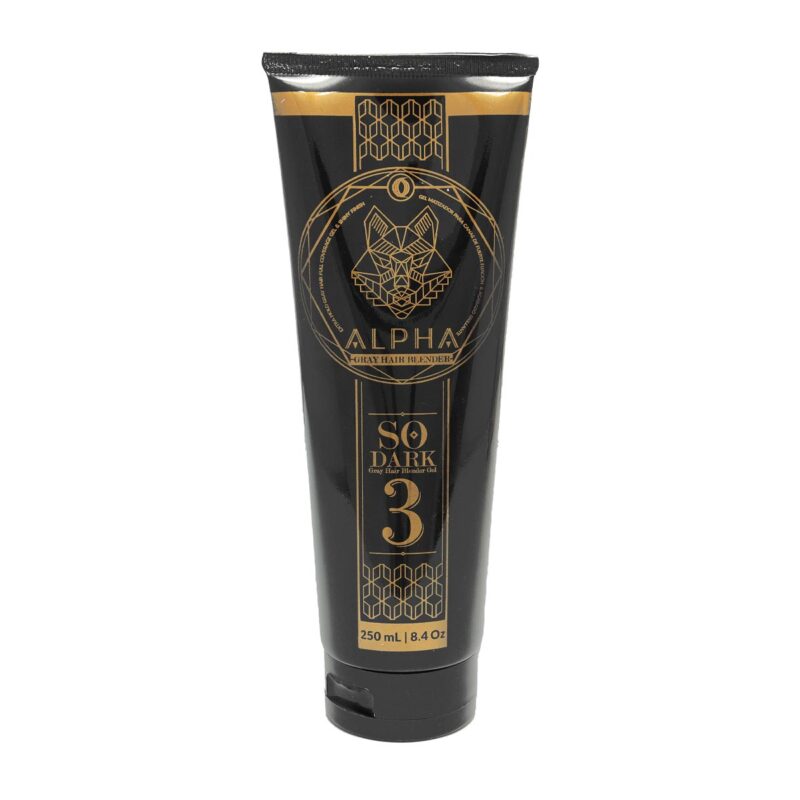 Gel para Cabello Matizador Negro So Dark 3 Alpha Ouro 250 ml