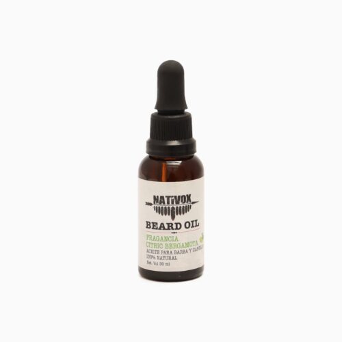 Aceite para Barba y Cabello Citric Bergamota Nativox 30 ml