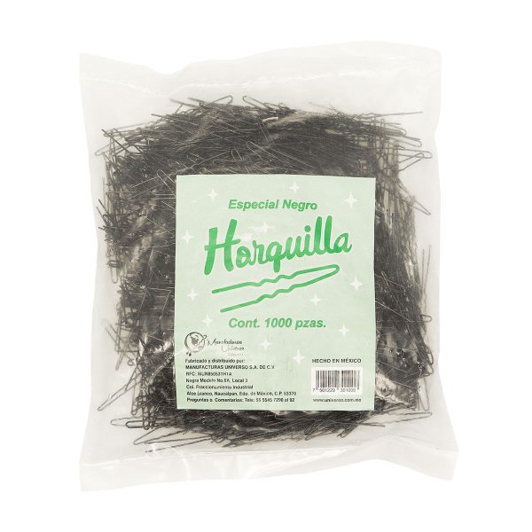 Horquilla para Cabello Negra Mediano Manufacturas Universo 1000 pzas