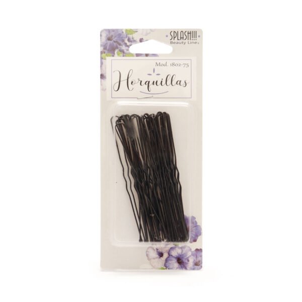 Horquilla para Cabello Negra Splash Beauty Line 32 piezas