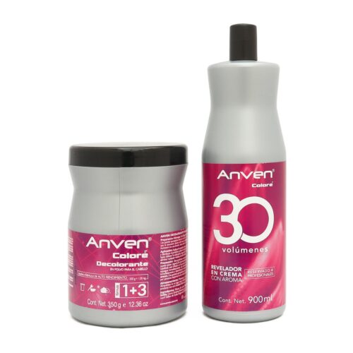 Peróxido para Cabello con Decolorante en Polvo Tradicional Anven