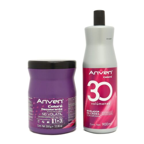 Peróxido para Cabello con Decolorante en Polvo No Volátil Anven