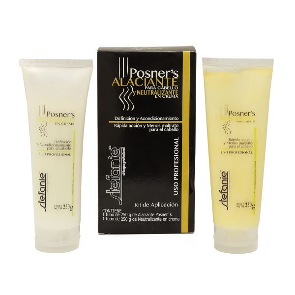 Alaciante para Cabello con Neutralizante en Crema Stefanie 2 pz