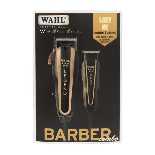 Maquina para Cortar Cabello C/Pulidora Barber Combo Wahl