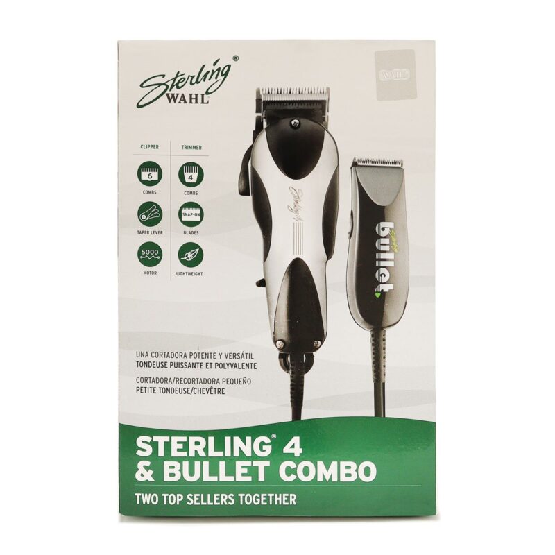 Maquina para Cortar Cabello Sterling 4 & Bullet Combo Wahl